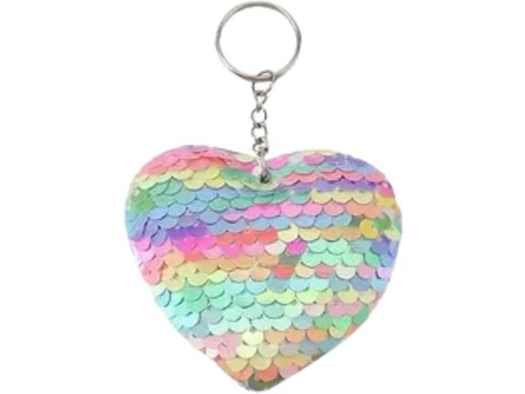 Etnoria Spark privezak za ključeve u obliku srca sa šljokicama, ručno izrađen modni dodatak