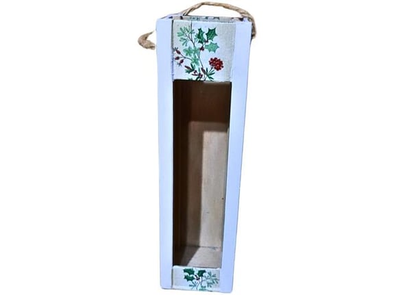 Etnoria dekupaž drvena kutija sa etno motivima, za flašu pića, za buteljku, za ukras, za poklon