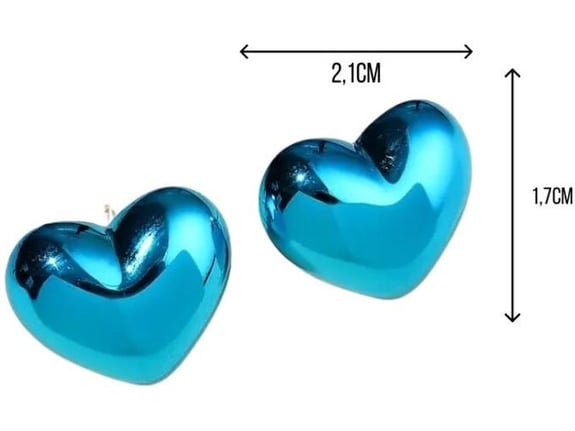 Etnoria minđuše HeartPop rave sjajne, holo festivalski nakit, nerđajući čelik i akril