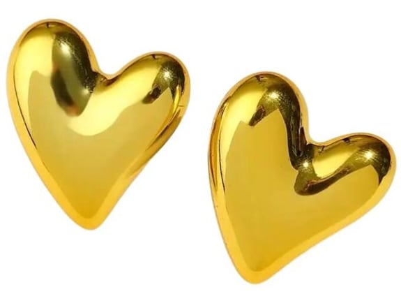 Etnoria minđuše HeartBeat, rave sjajne, holo festivalski nakit, nerđajući čelik i akril