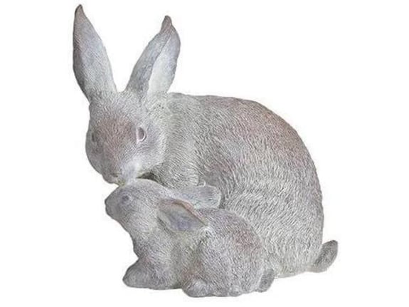 DekorDom Uskršnja dekoracija Rabbit mother with child 28cm 10026998