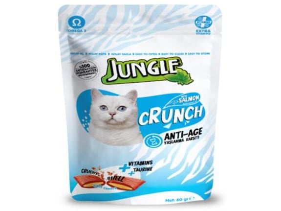 Jungle Hrskava poslastica za mačke Crunch losos(anti age)