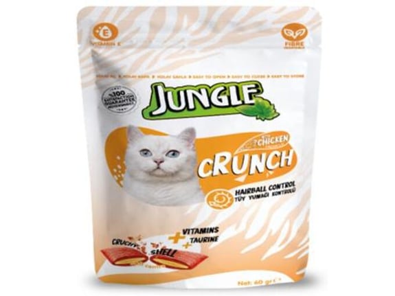 Jungle Hrskava poslastica za mačke Crunch piletina(hairball control)