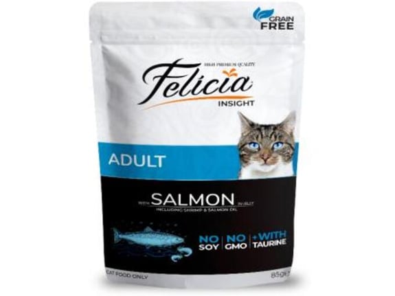 Felicia Potpuna vlažna hrana za odrasle mačke-losos u želeu
