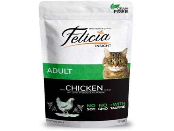 Felicia Potpuna vlažna hrana za odrasle mačke-piletina u želeu