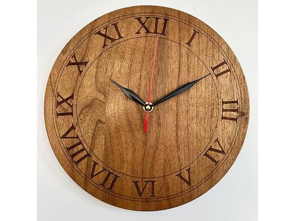 Meda furniture Drveni zidni sat Roman