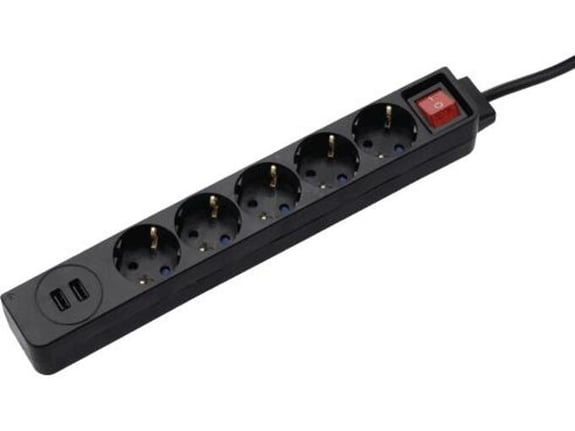 Hama Distributer sa 5 utičnica i 2 USB porta 137351
