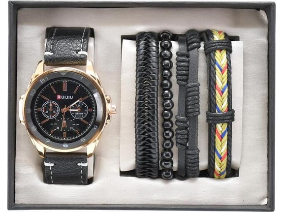 Moja Knjižara Set muški sat sa narukvicama OP24445
