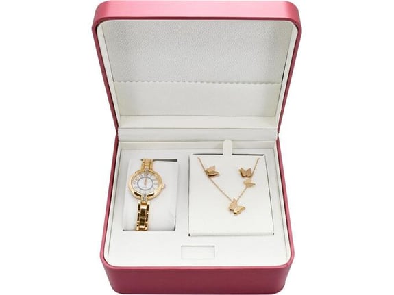 Moja Knjižara Set nakita sat ogrlica minđuše OP24436