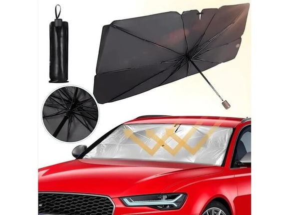 Zaštita za šoferšajbnu od sunca u obliku kišobrana