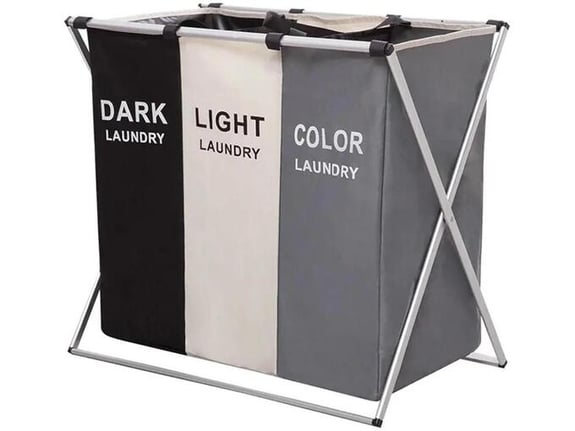 Korpa za veš sa 3 pregrade za razl. boje veša