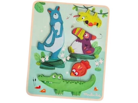 Moulin Roty Drvena slagalica - Dans la Jungle