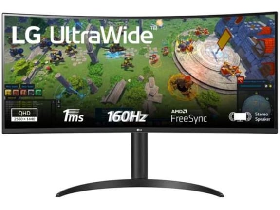 LG Monitor UltraWide 34WP65CP-B 3440x1440/160Hz/5ms/HDMI/DP