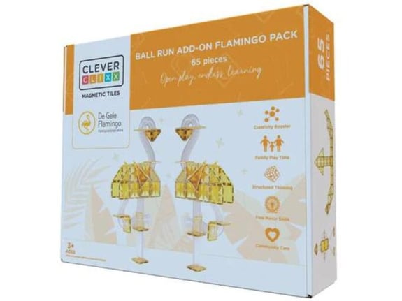 CleverClixx Dodatak za Ball Run tobogan Flamingo 65 delova