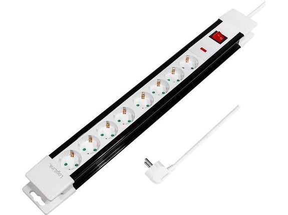 Logilink Produžni kabl sa prenaponskom zaštitom 8 mesta prekidač 3.0m