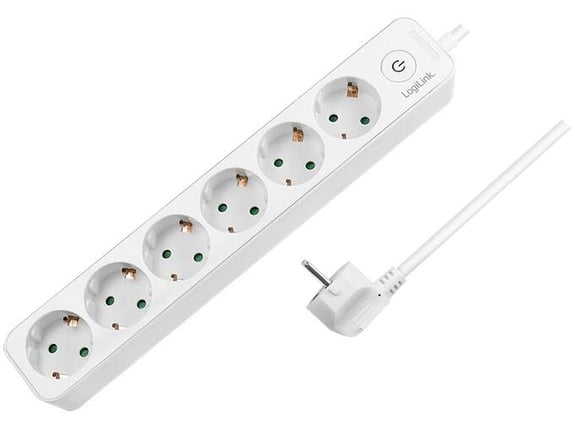 Logilink Produžni kabl 6 mesta prekidač 1.5m