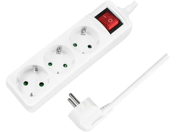 Logilink Produžni kabl 3 mesta prekidač 1.5m