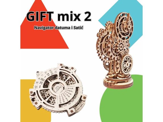 Ugears 3D mix 2 - Navigator i satić