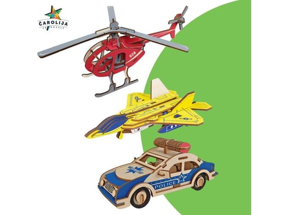 Čarolija shop 3u1 Avion, helikopter, policijski automobil