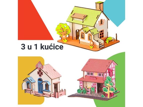 Čarolija shop 3u1 slagalice Kućice