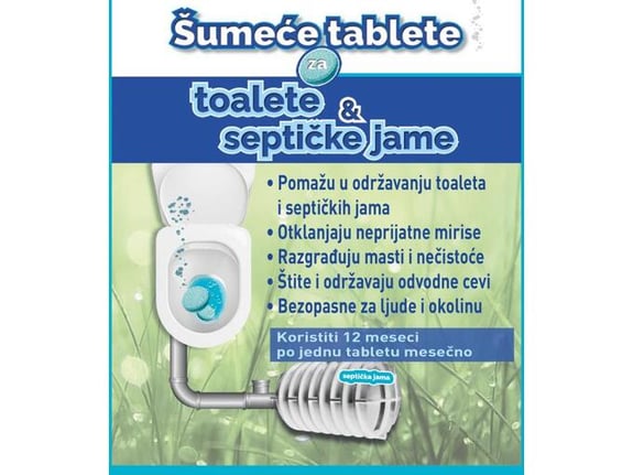 Dobre bakterije Šumeće tablete za septičke jame FizzyTabs