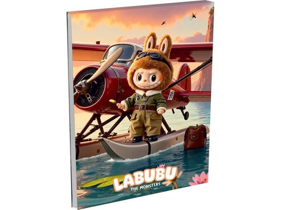 Moja Knjižara Blok za beleške mek povez set od 10 komada A7/50 Labubu