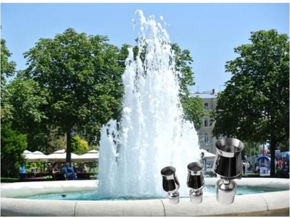 NERO Mlaznica za fontanu Kaskadna 2″ ( protok 12-25m3 ; visina 1-10m ; prečnik 1m )