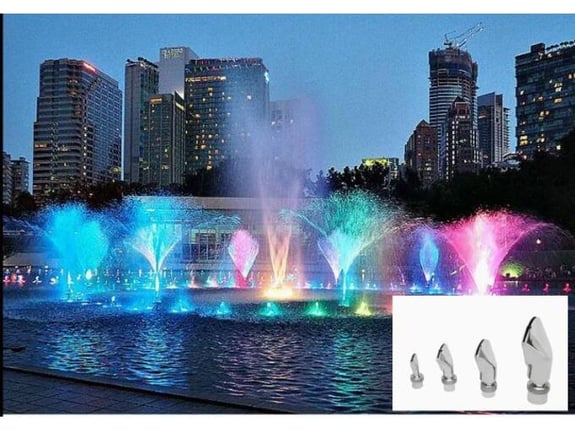 NERO Mlaznica za fontanu Lepeza 1″ ( protok 4-8 m3 ; visina 0,3-0,8m ; precnik 0,6-1,2m )