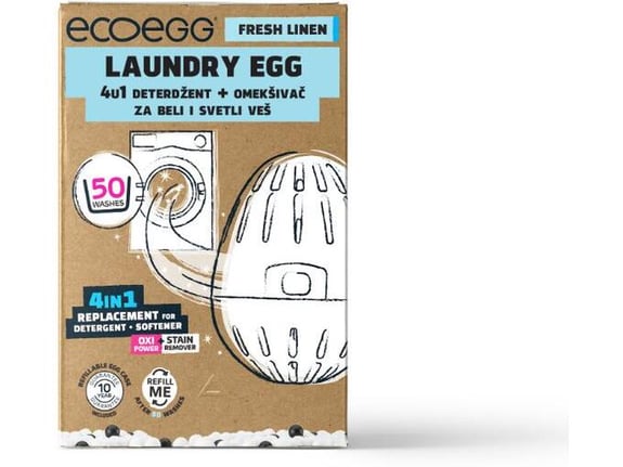 Ecoegg Deterdžent beli/svetli veš Miris Svežine 50 pranja