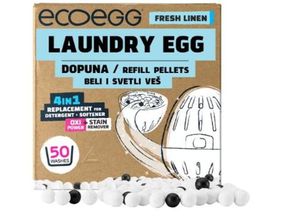 Ecoegg Dopuna za deterdžent beli/svetli veš Miris Svežine 50