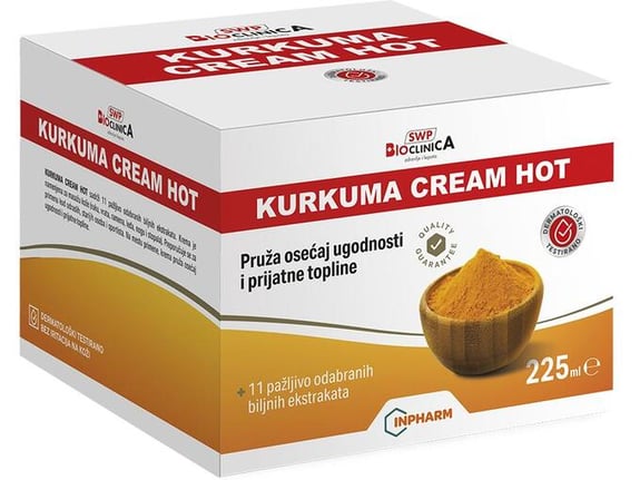 Bioclinica Kurkuma Cream Hot za hronične bolove u kostima 225 ml