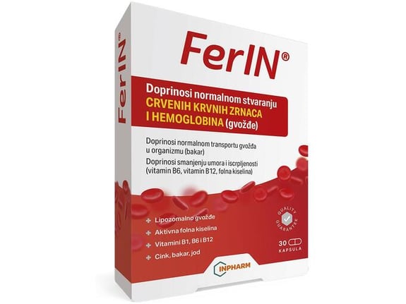 Inpharm FerIN za anemiju - 30 kapsula