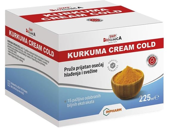 Bioclinica Kurkuma Cream Cold krema sa snažnim efektom hlađenja 225 ml