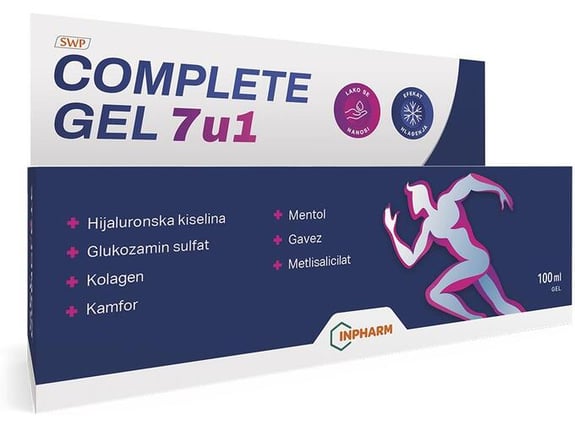 Inpharm Complete Gel 7 u 1 za masažu delova tela pre za vreme i posle aktivnosti 100ml