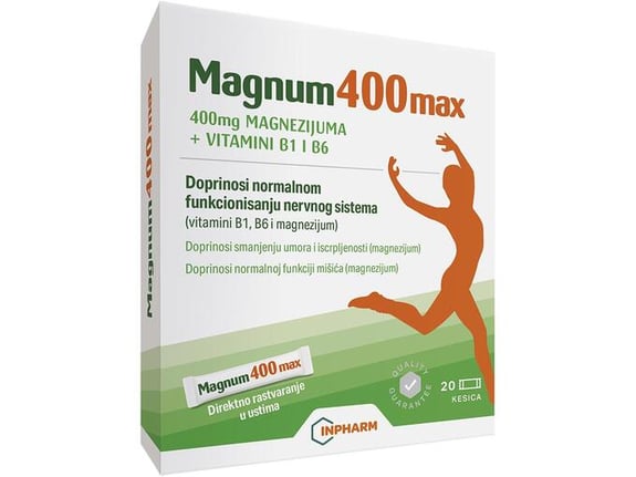 Inpharm Magnum 400 Max magnezijum - 20 kesica