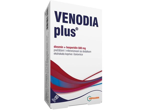 Inpharm Venodia Plus kod problema sa cirkulacijom - 60 film tableta