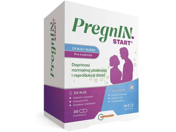 Inpharm PregnIN Start pre trudnoće - 30 kapsula + 30 kesica