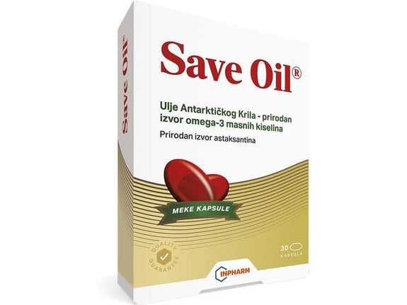 Inpharm Save Oil za povišene trigliceride - 30 kapsula