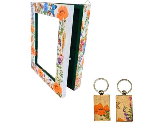 Etnoria Floral Butterfly Decor Duo