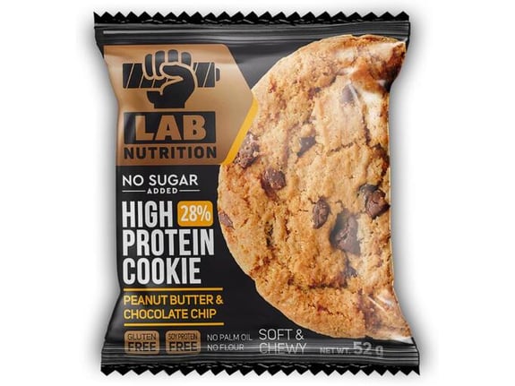 Proteinski biskvit sa komadićima čokolade - BOX - 12kom X 52g - Ukus Kikiriki putera