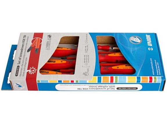 Unior Odvijači VDE TBI i ispitivač napona u garnituri 6 kom 603CS6TVDETBI 617043