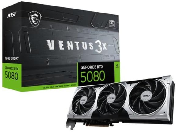 Msi SVGA RTX 5080 Ventus 3X Plus OC 16GB GDDR7