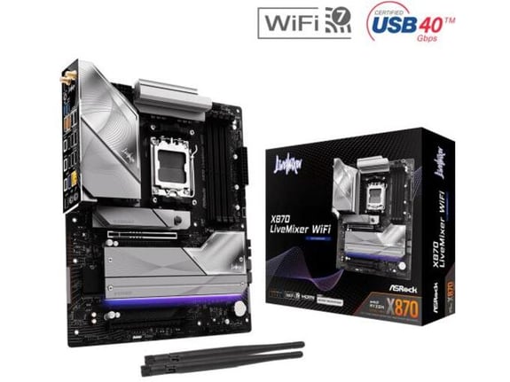 ASRock Matična ploča AM5 X870 Livemixer WiFi