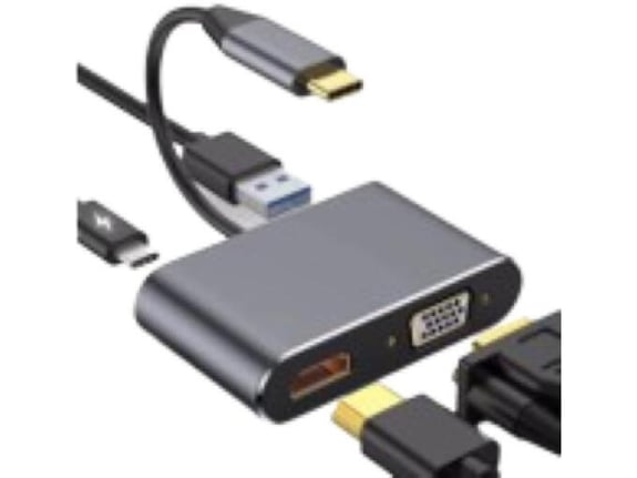 Stars Solutions Adapter USB-C na HDMI/VGA/USB/PD