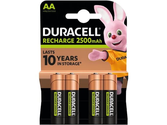 Duracell Punjive baterije AA 4kom 2500mAh New