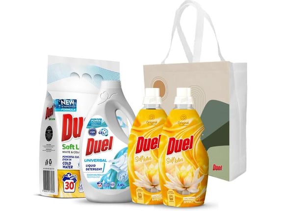 Duel paket za pranje veša i poklon ceger