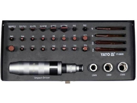 Yato garnitura bitova za udarni odvijač 32 dela