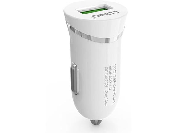 Auto punjač LDNIO DL-C12 5V 2.1A beli