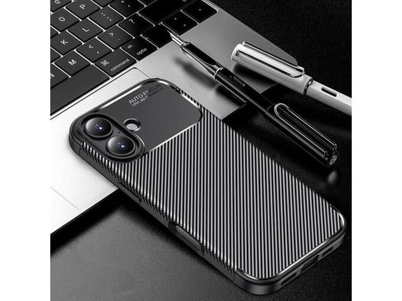 Maska za iPhone 17 Carbon Defender crna