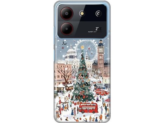 Maska za ZTE Blade A54 Christmas Town Silikonska Print Skin